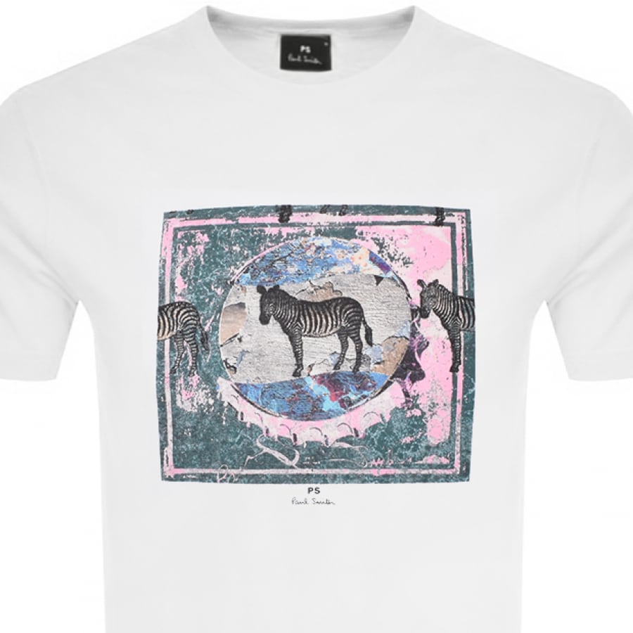Alternative Image for ProductPS By Paul Smith Zebra T Shirt White2